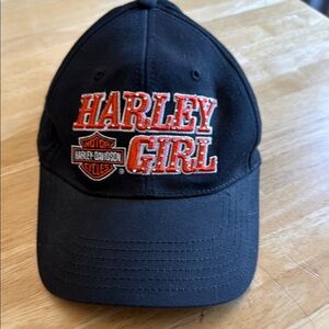 Harley-Davidson Black Baseball Cap with Embroidered Logo